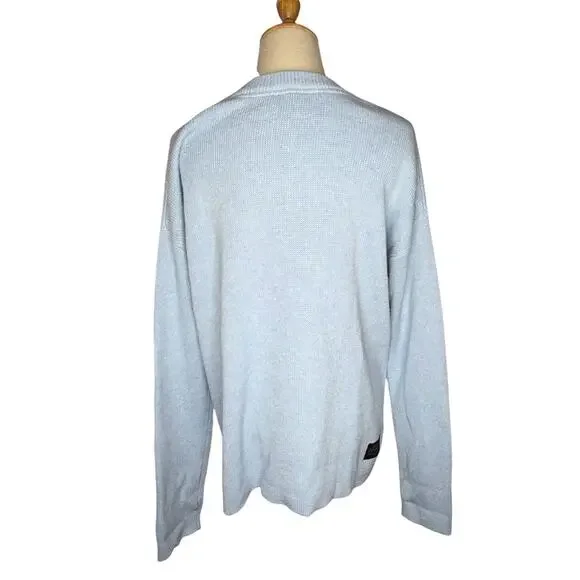 Pendleton Woolen Mills Light Blue Aztec Sweater Top Pullover Cotton Size Medium - Picture 7 of 11